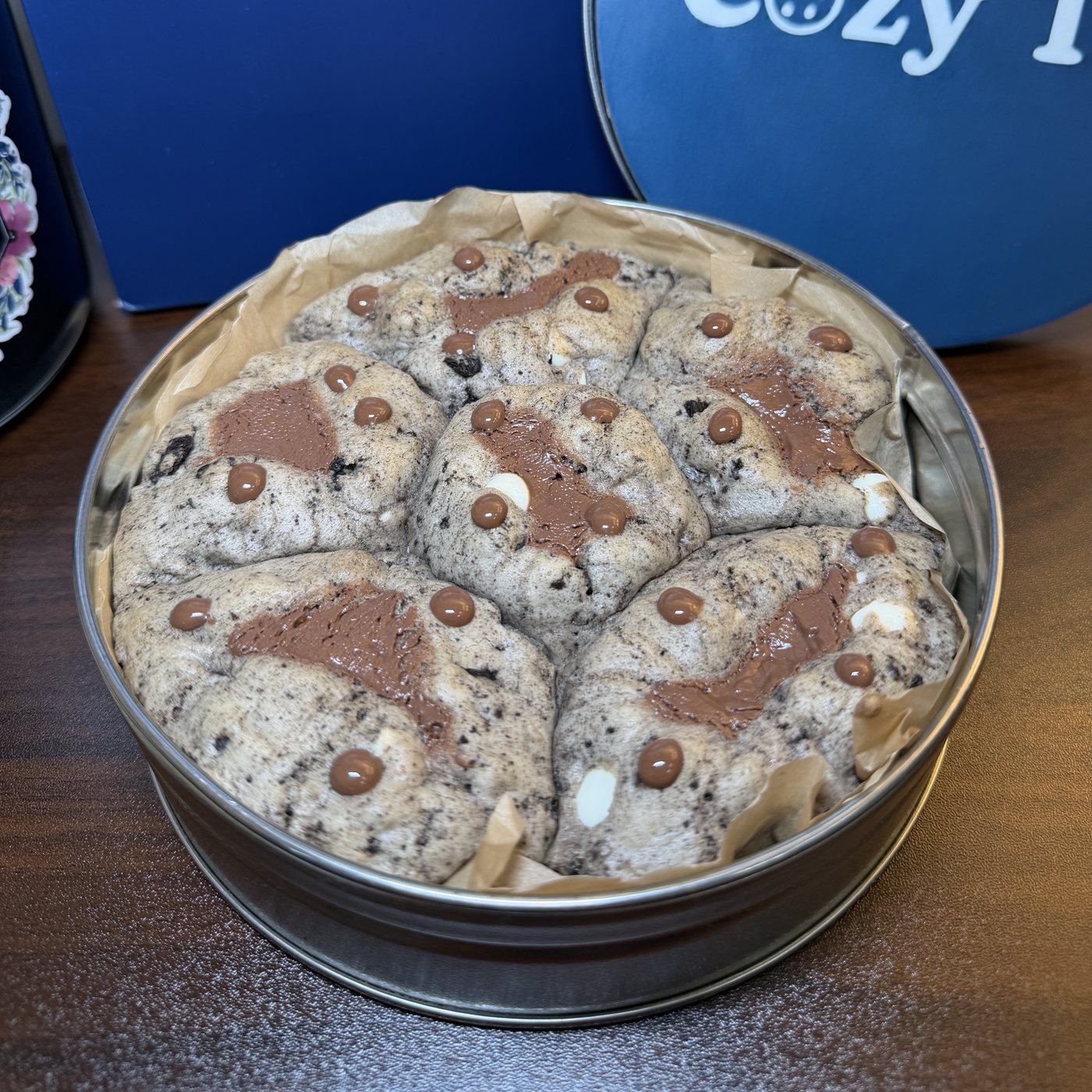 Cookies & Cream Tin — cookies and cream cookies in a Cozy Tin