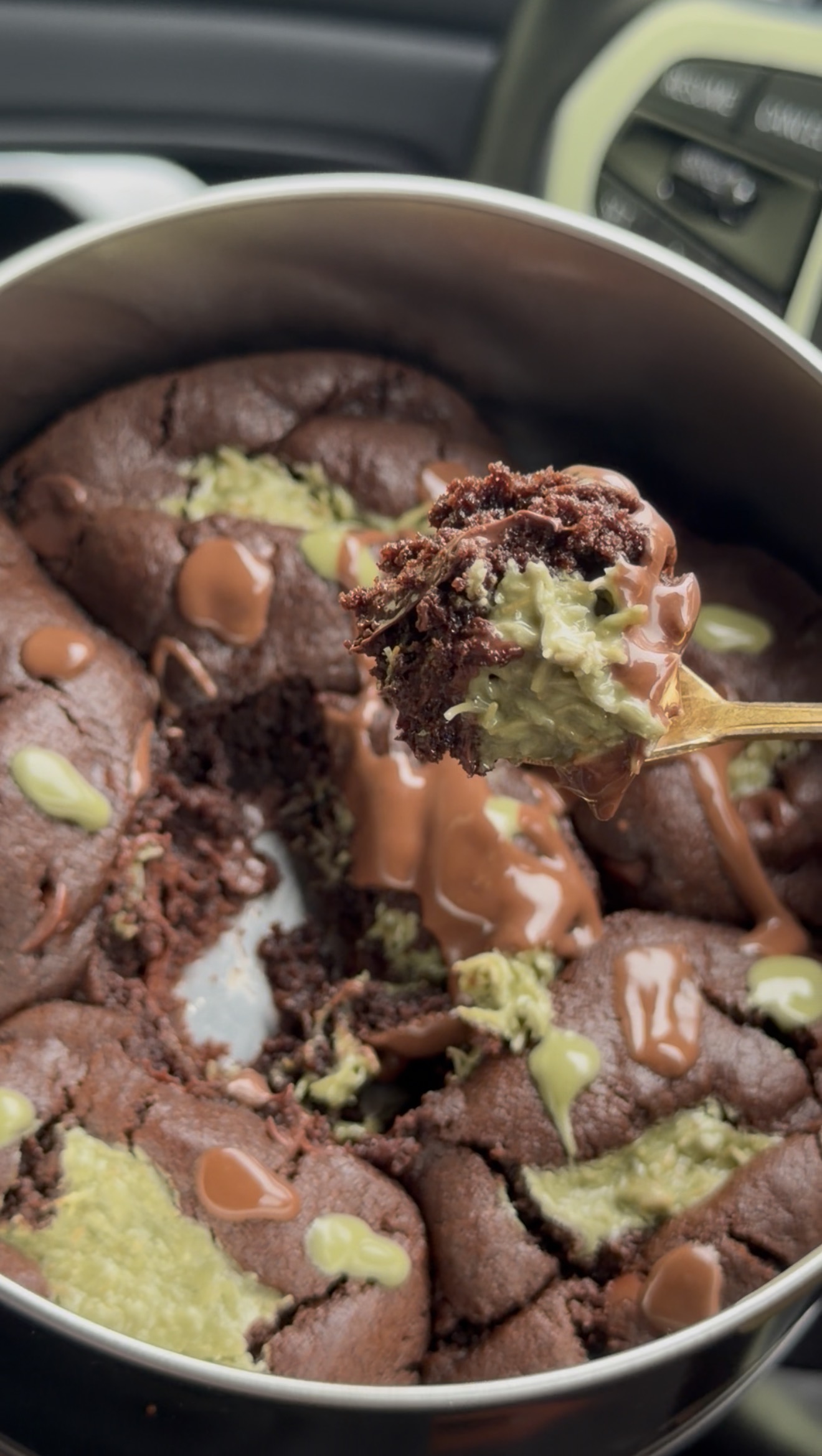 Dubai Chocolate Cookie — gooey pistachio and melted chocolate