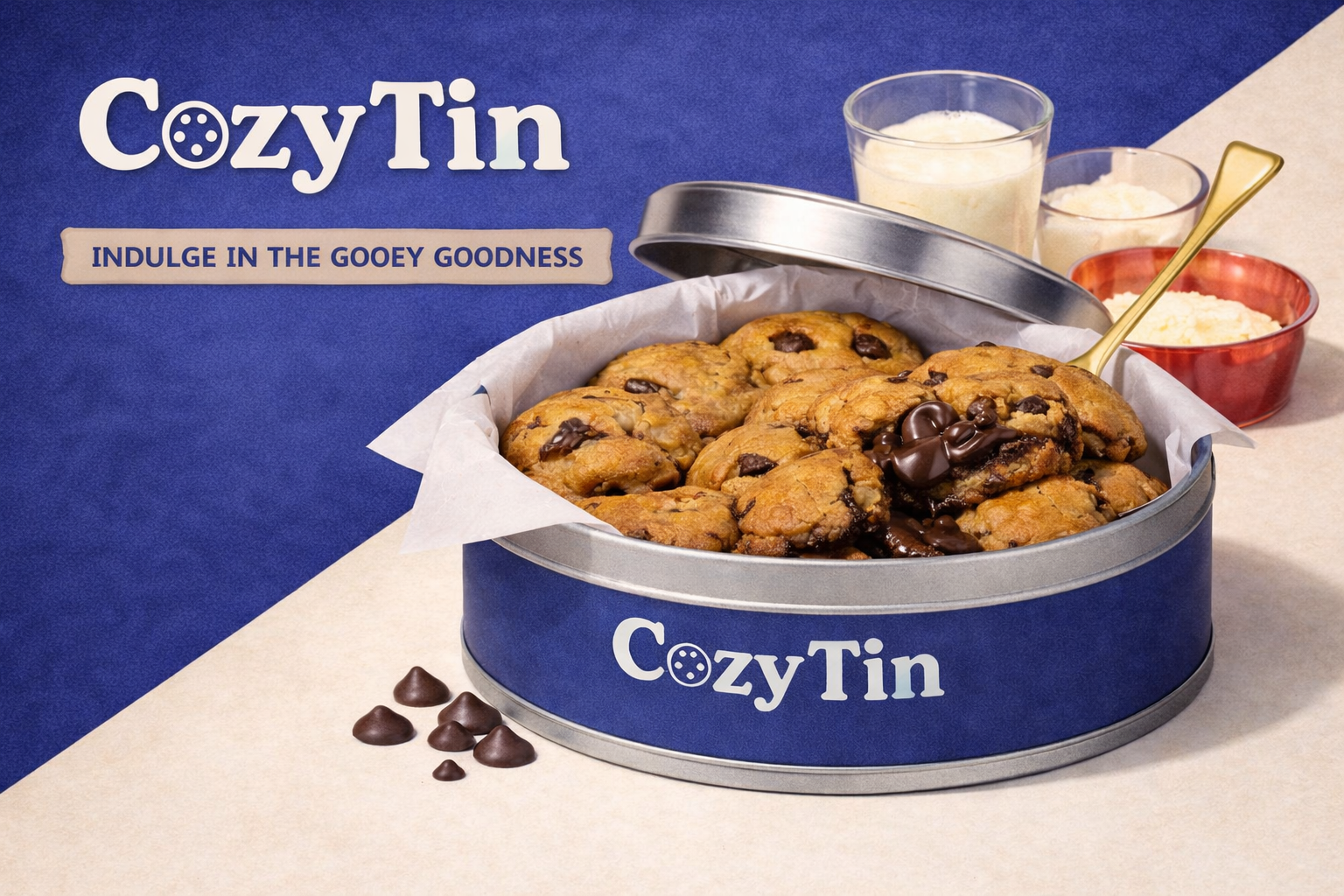 CozyTin Cookie Tin